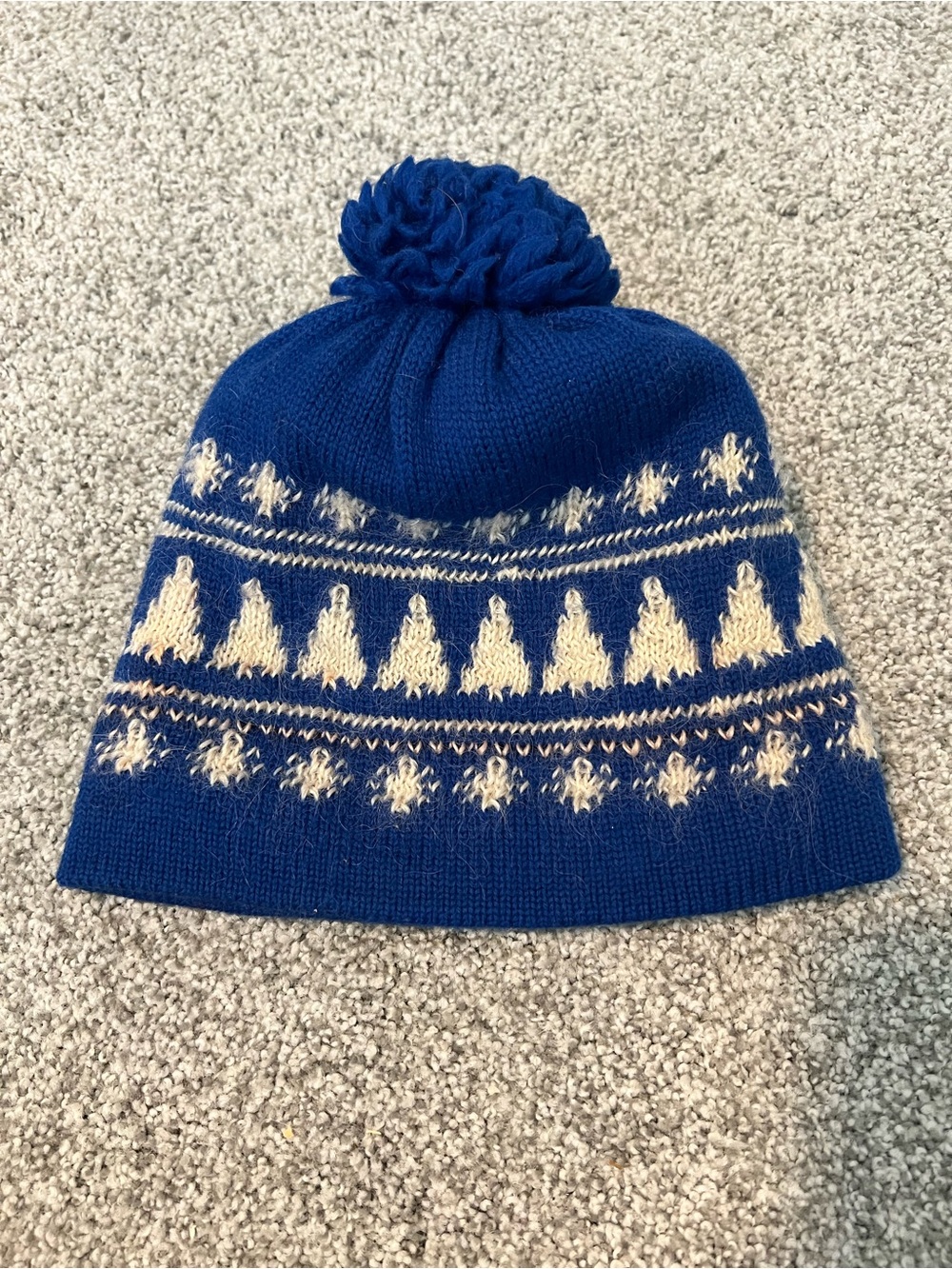 Kids Pom Beanie Hat Reversible
